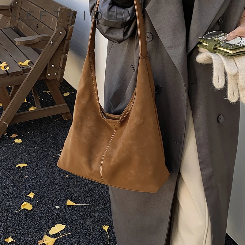 حقيبة يد هوبو من ليفتسايد تريند للنساء حقائب يد ومحافظ جلدية عصرية من البولي يوريثان محفظة كتف نسائية للاستخدام اليومي في الخريف #1