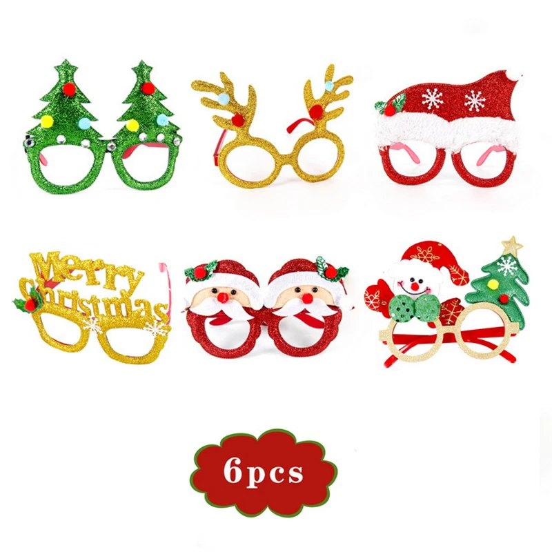 

Christmas Decorations Cute Glasses Holiday Adults And Children Christmas Decorations Gifts Xmas Party Costume Accessory 2024