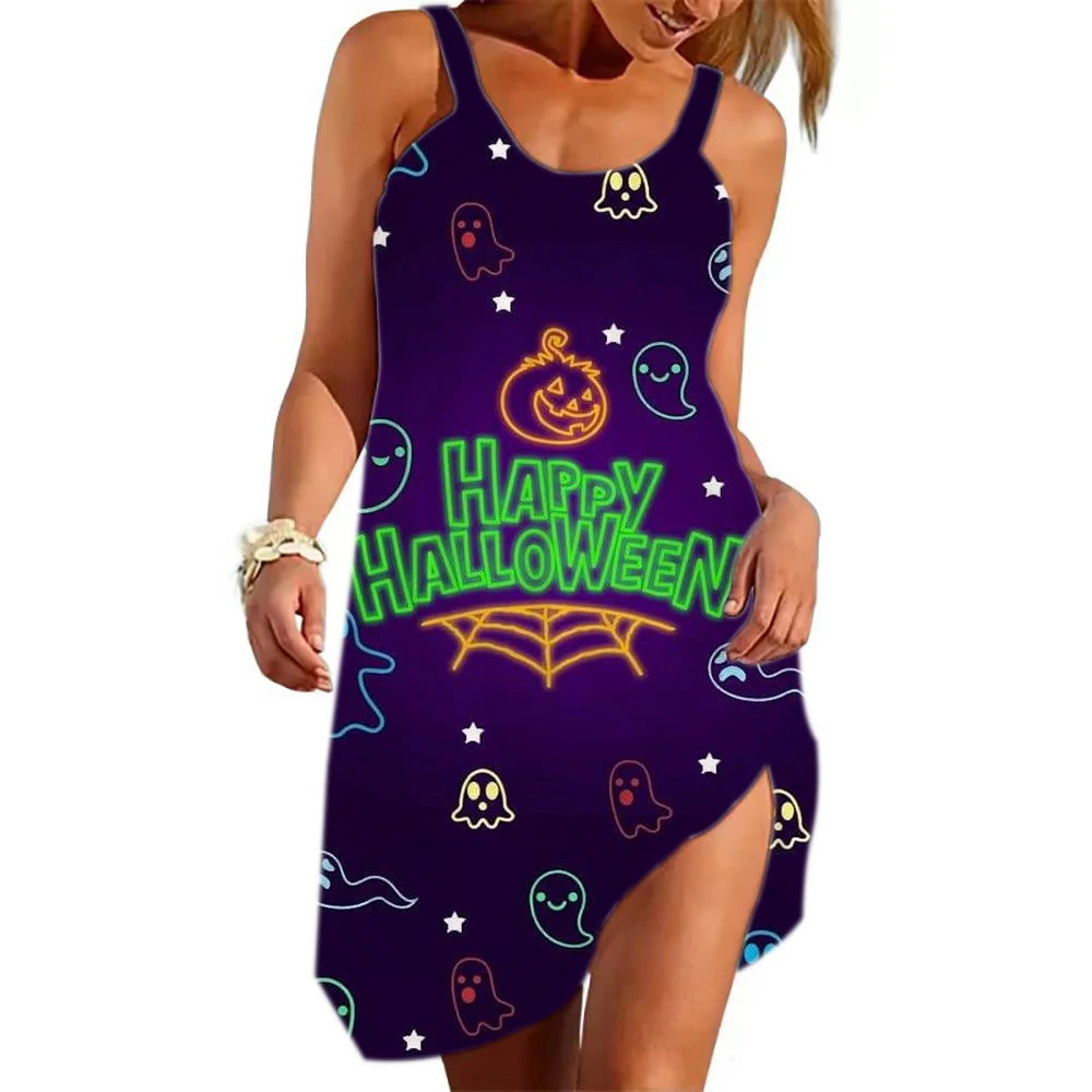 The latest Halloween Christmas series Studi Cartoon Ms. Beach Studius dress 2024 The latest fashion leisure dress