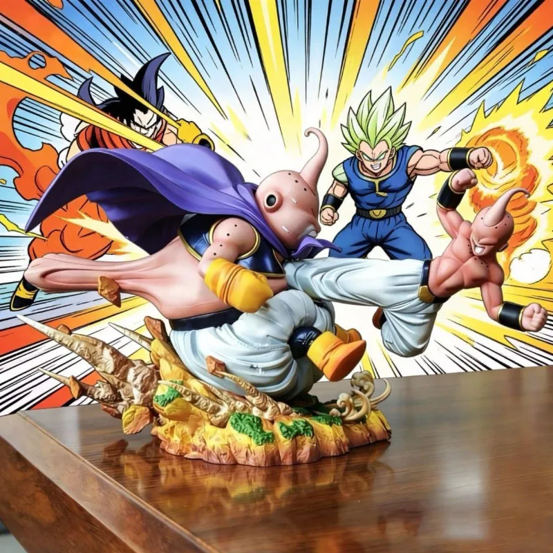 

Фигурка CS Majin Buu: Модель аниме-персонажа Dragon Ball Z Fat Buu, коллекционная статуэтка DBZ 18 см, игрушка-подарок для детей