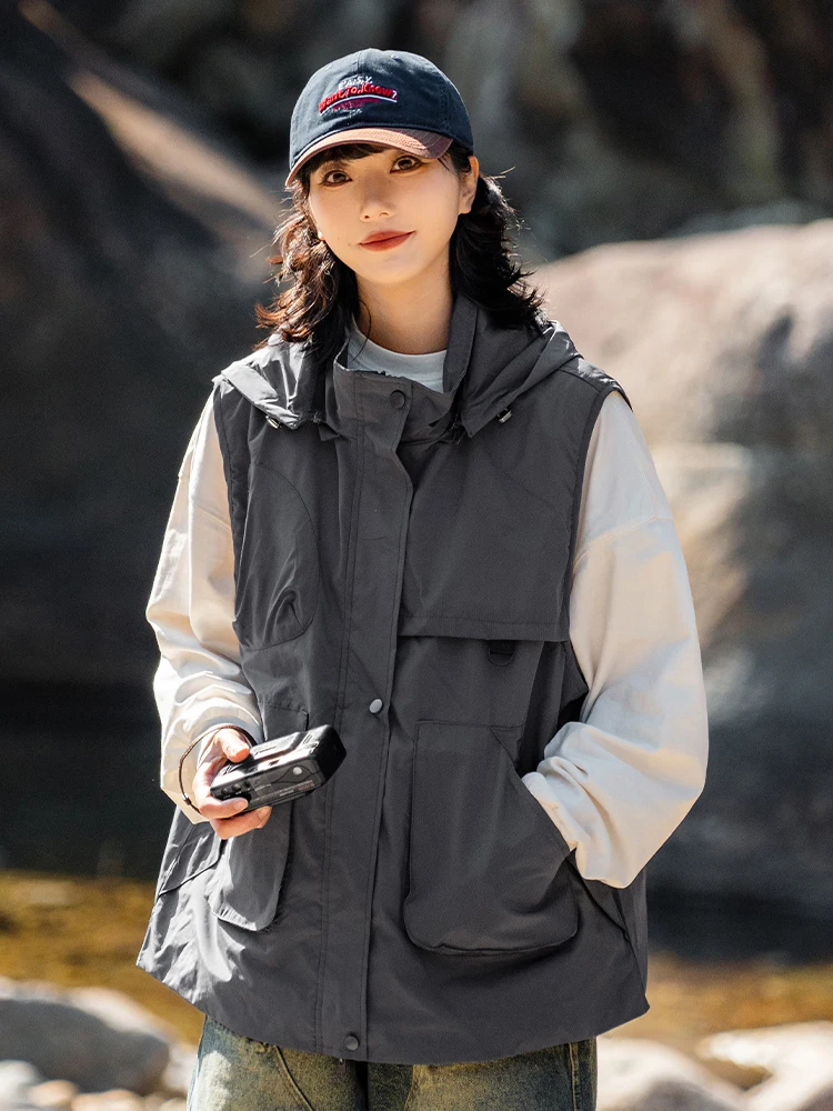 

Vests Waistcoats Thin Womens Vest V Neck Fall Tweed Lapels French Style Classical Corporation Straight Three-Button Officewear