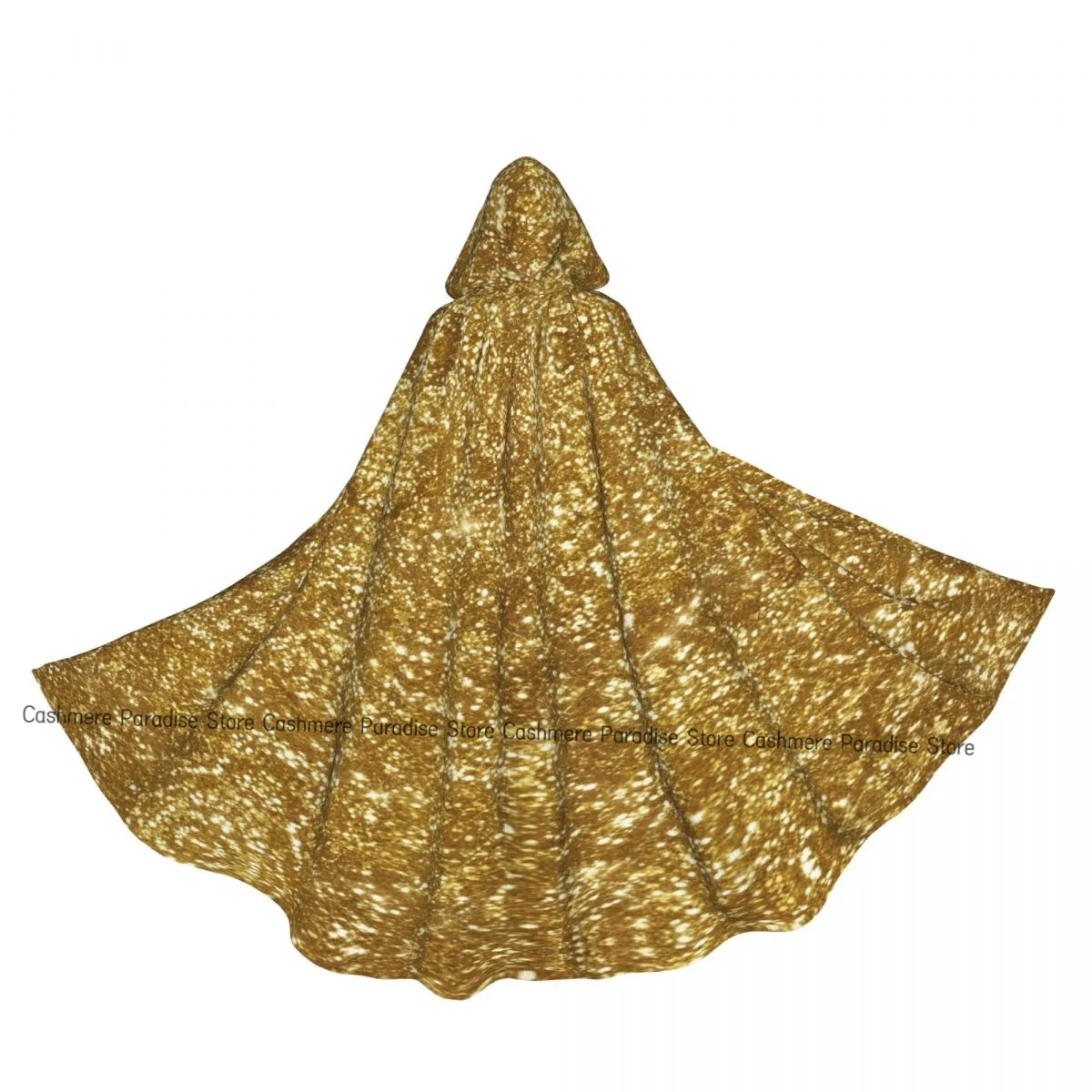 

Золотой блестящий плащ для взрослых, накидка с капюшоном, средневековый костюм ведьмы, Викки, вампира, эльфа, Пурима, карнавала, вечеринки