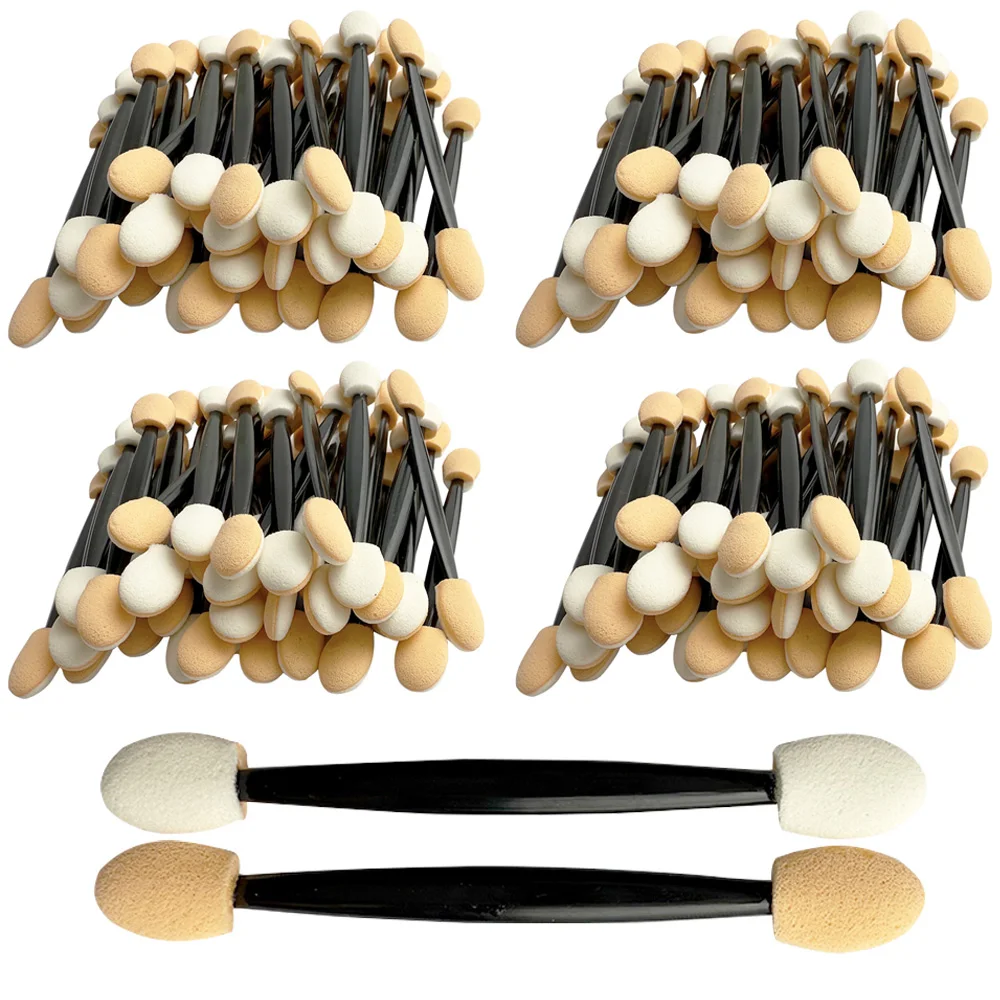 50/200pcs Eyeshadow Applicators Dual Sides Eye Shadow Brush Makeup Sponge Brushes For Girls Cosmetic Tool Beauty Applicators