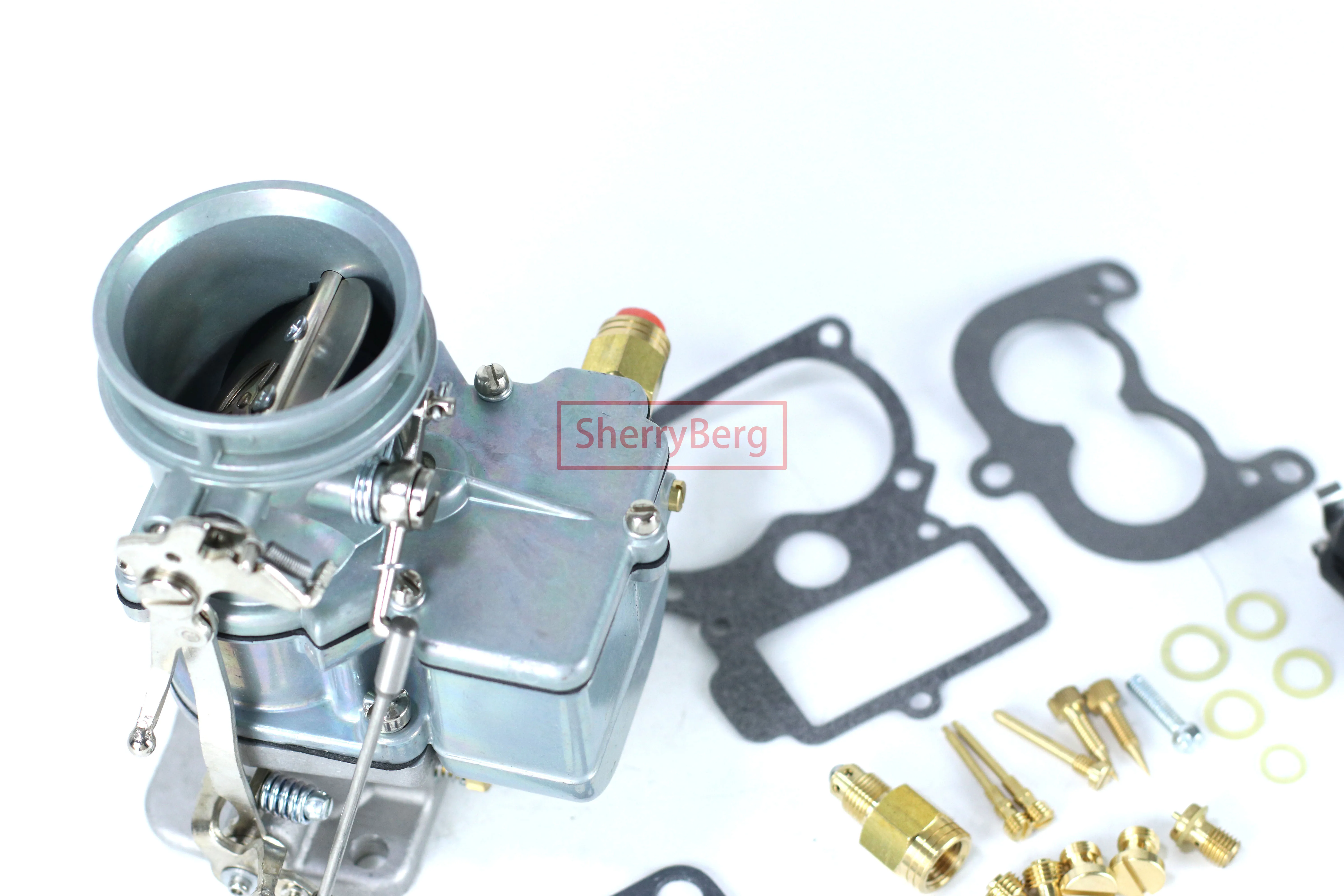 Carburador SherryBerg de 2 barriles compatible con motores Ford Flathead V8 de 3 tornillos Stromberg 97 y 94 de 1938-1957, carburador para 1997