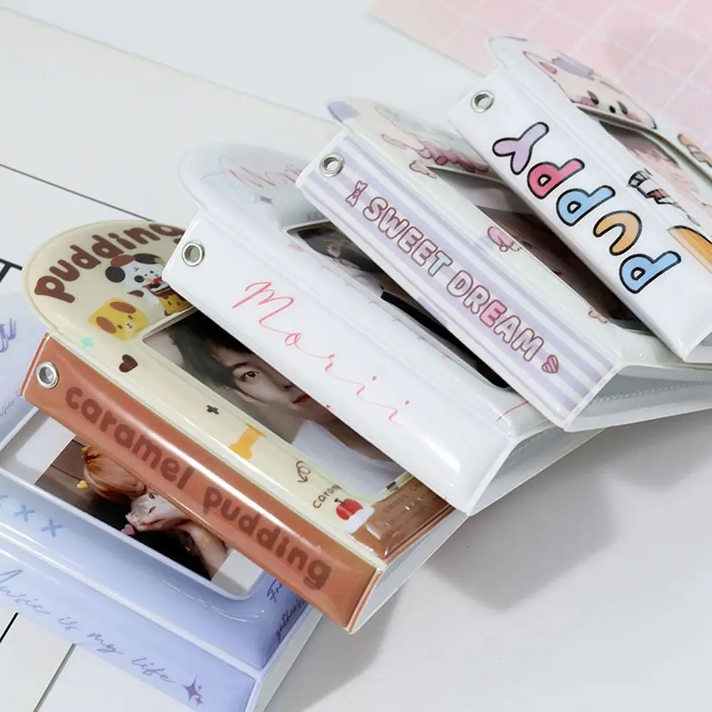 ألبوم صور لطيف مقاس 3 بوصات مع 32 صفحة داخلية من مادة PVC وحامل بطاقات الصور الفوتوغرافية وكتاب جمع البطاقات الكرتونية