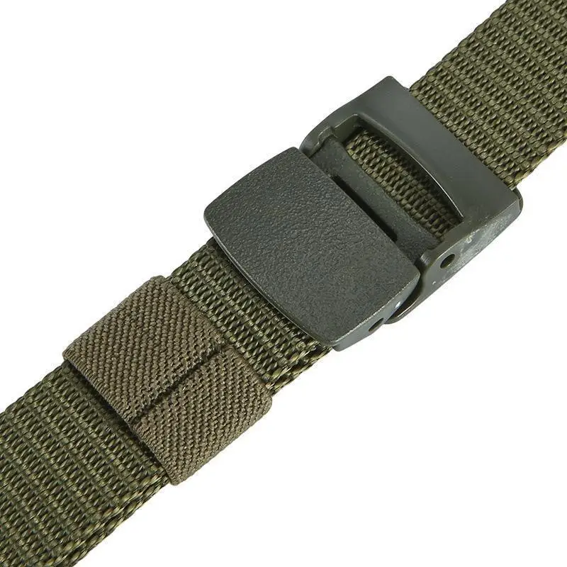 New Kids 2.5cm Width Belt Children Military Unisex Canvas Automatic Buckle Nylon Belt Outdoor Tactical Canvas 90cm image 4
