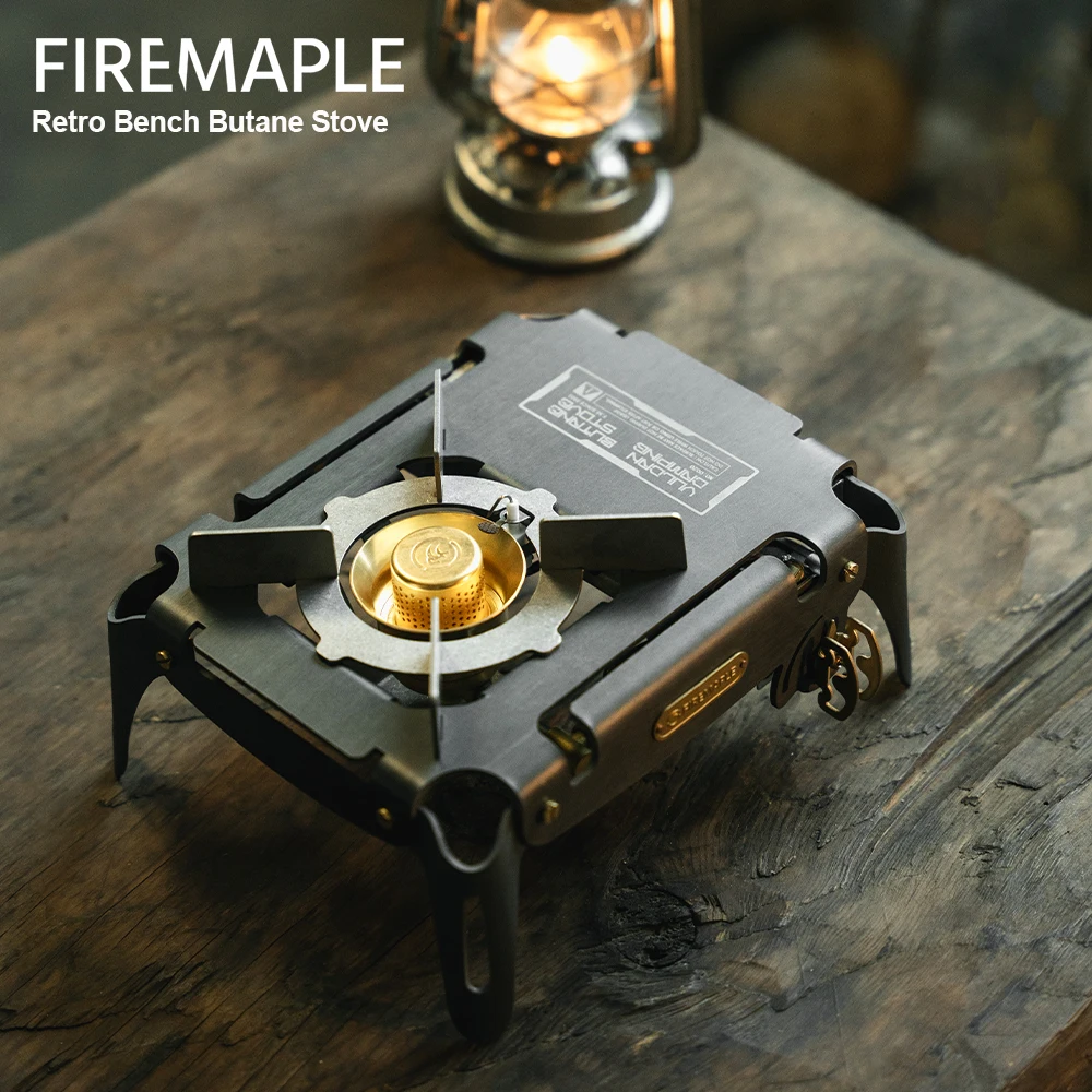 Fire Maple Retro Bench Butane Stove Cassette Ultra-light Outdoor Backpacking Built-in Piezo igniter Gas Burner