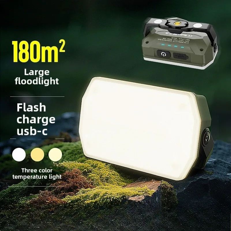 Mini LED Camping Light Long Endurance Rechargeable Work Light Magnetic Waterproof Portable Tent Lamp Outdoor Emergency Light