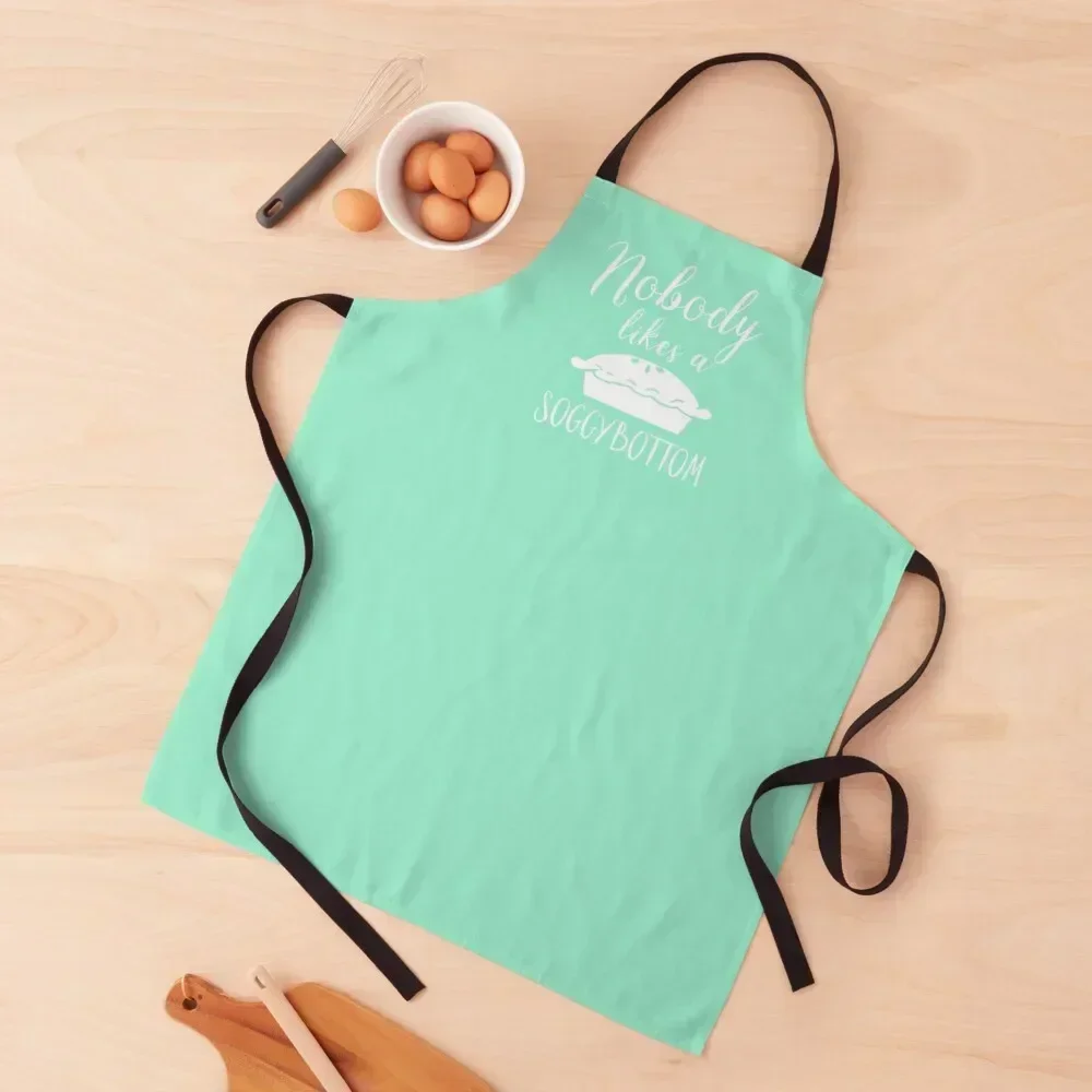 

Nobody Likes a Soggy Bottom Apron Smock for hairdressing kitchen girl Teacher Customizable Apron