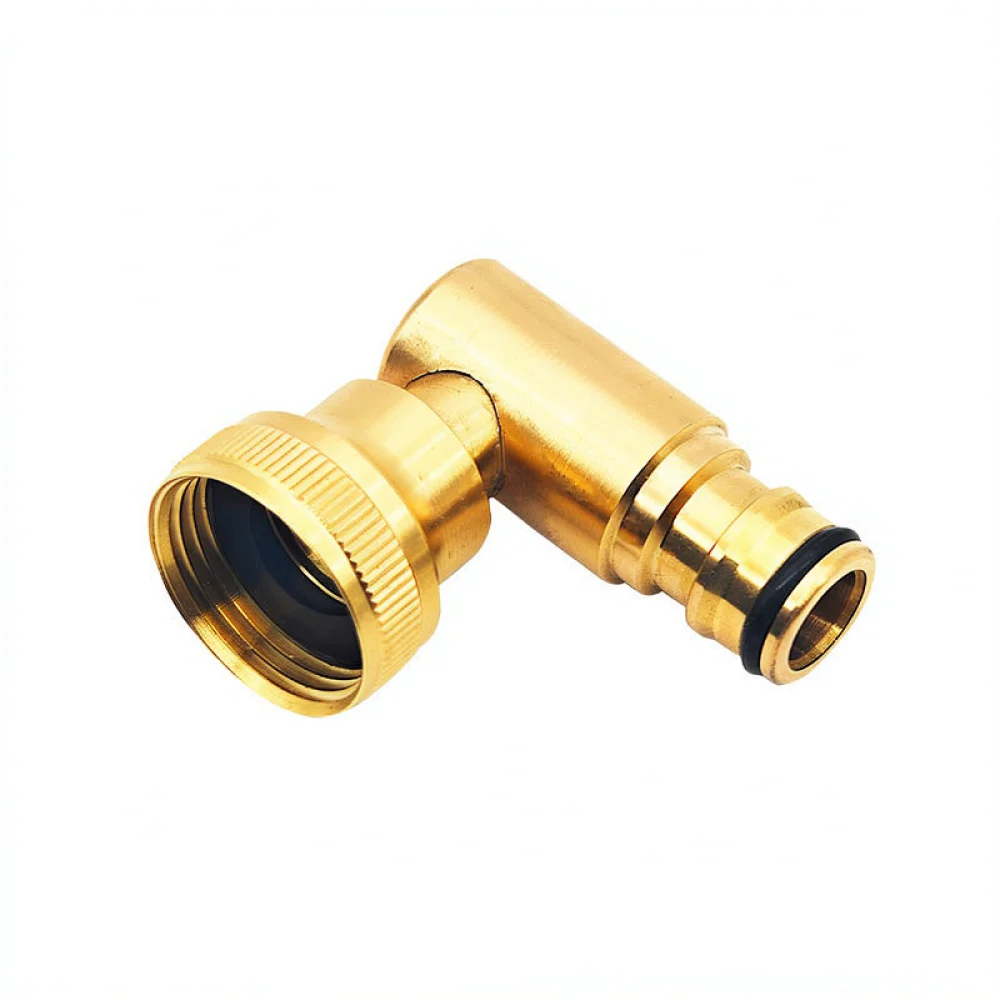 Brass 90 Degree Rotating Faucet Adapter 3 4 Inch Water Hose Fitting Anti Tangle Garden Irrigation Connector Tool Supply