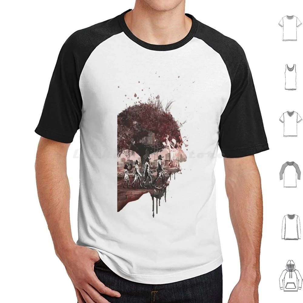 The Walking Dead Clementine T Shirt Cotton Men Women DIY Print The Walking Dead Clementine Game Zombies Color Zombie The