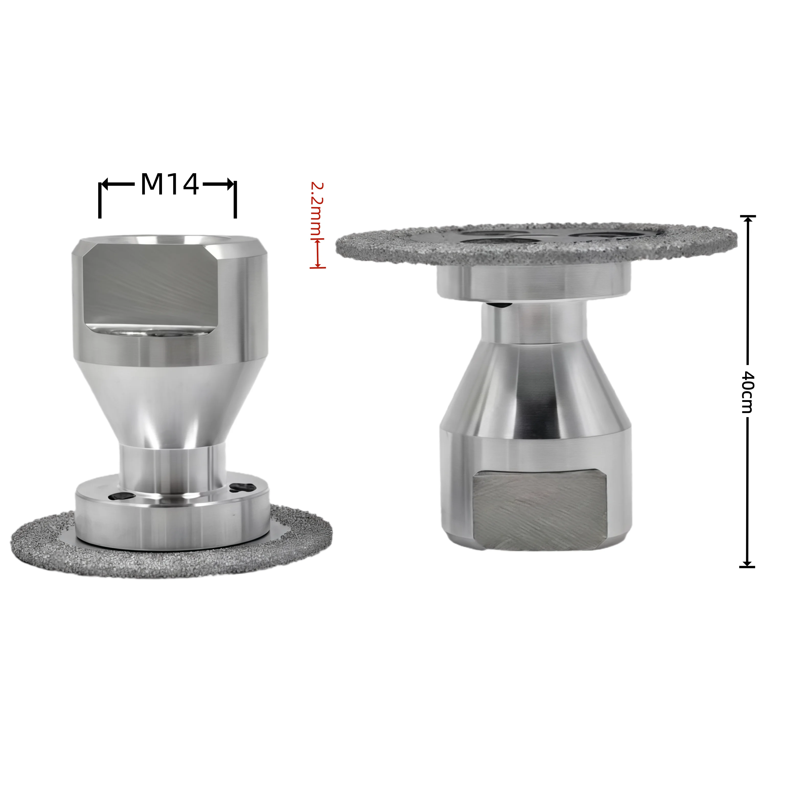 M14 Gewinde 40/50 mm Mini-Diamant-Sägeblatt-Set, abnehmbarer Schaft, Gravur, Schleifscheibe, Schneiden von Marmor, Fliesen, Keramik, Steinplatte – Detail 2