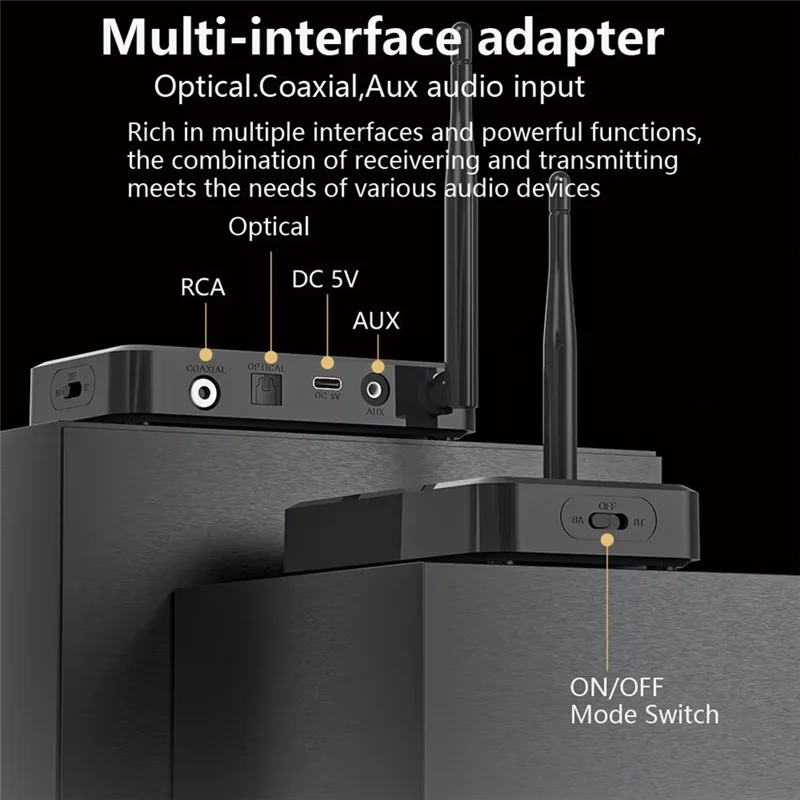 A37T-Audio Transmitter LE Audio Transmitter Lossless For TV Speaker Computer High Quality