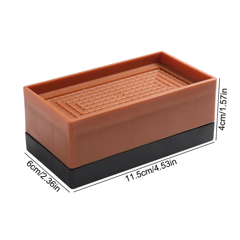 Almohadilla de pie ajustable para muebles, elevadores de escritorio antideslizantes, elevador de muebles de cama, soporte para mesa y silla con absorción de impacto en forma de Chocolate