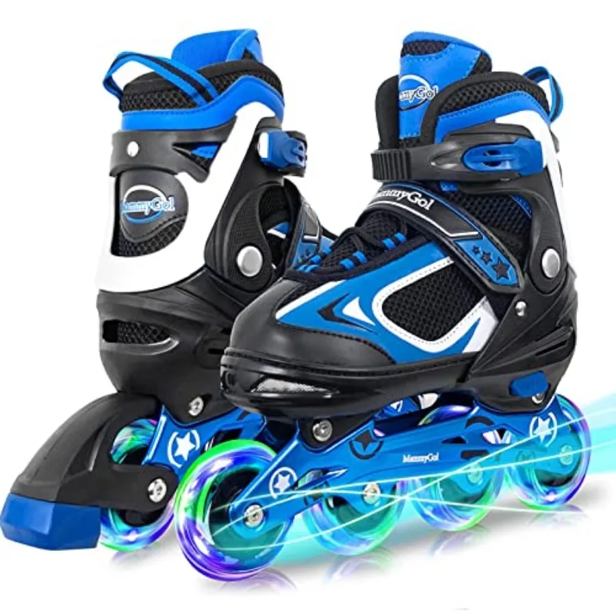 

Adjustable Inline Skates for Boys Girls Youth Blades Roller Skates with Light up Wheels Ages -16