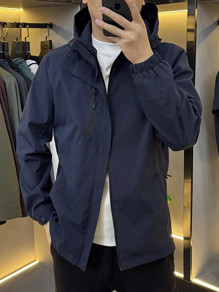 

Busin повседневная мужская хлопковая куртка с капюшоном, теплое слиповое простое высококачественное зимнее модное пальто для отдыха