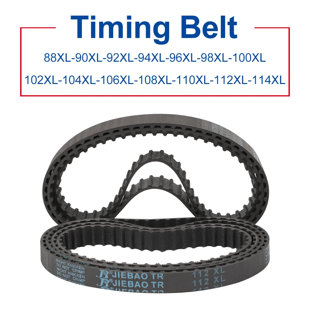 XL Timing Belt 88/90/92/94/96/98/100/102/104/106/108/110/112/114XL Rubber Drive Belts 10/15/20/25/30mm Width Pitch 5.08 mm