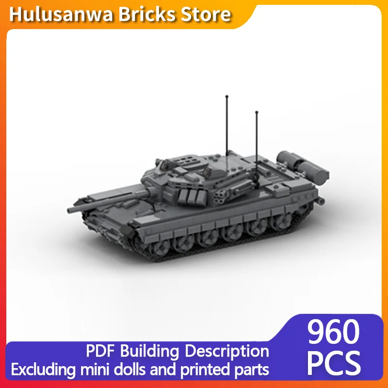 

T-90 Modern Military Tank Model MOC Building Bricks War Equipment Modular Technology Gifts Holiday Assemble Children Toys Suit