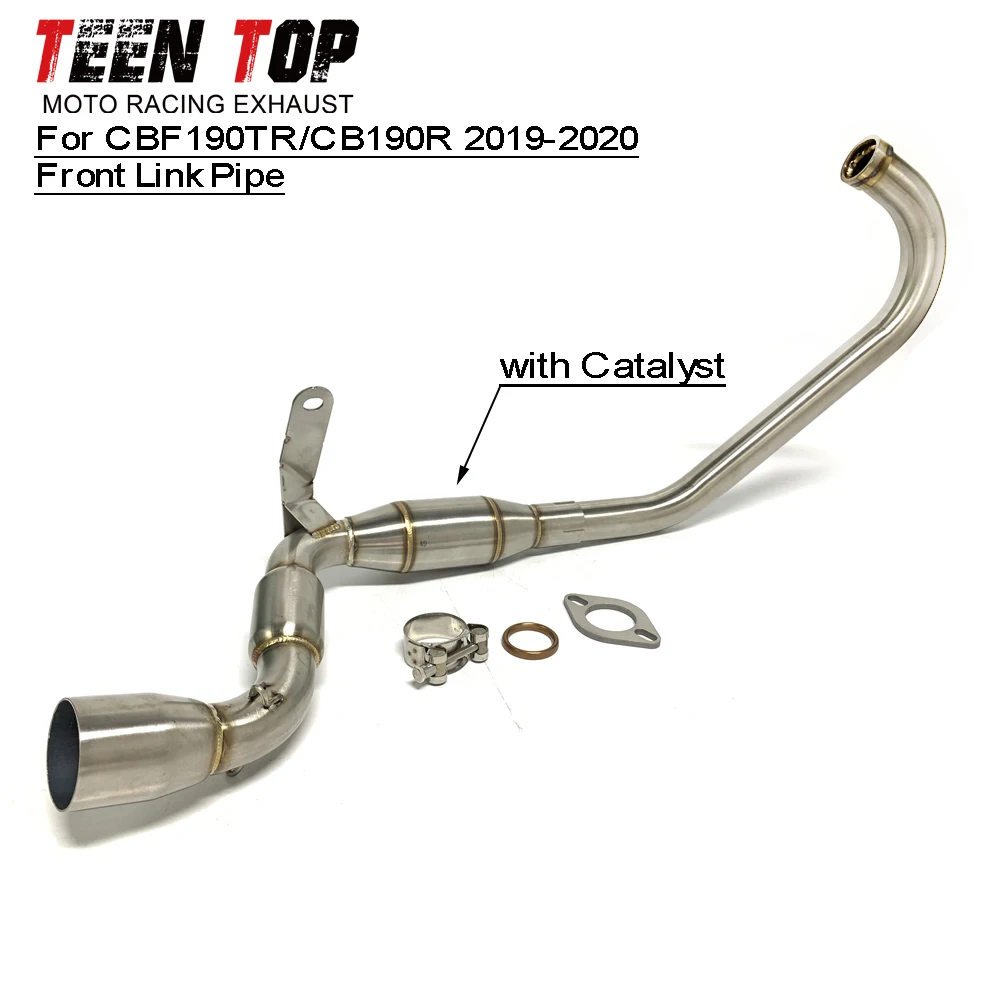 Motorcycle Exhaust Escape Full System For Honda CBF190TR CB190R Exhaust Elbow 2019 2020 Moto Header Connect Tube Accessories