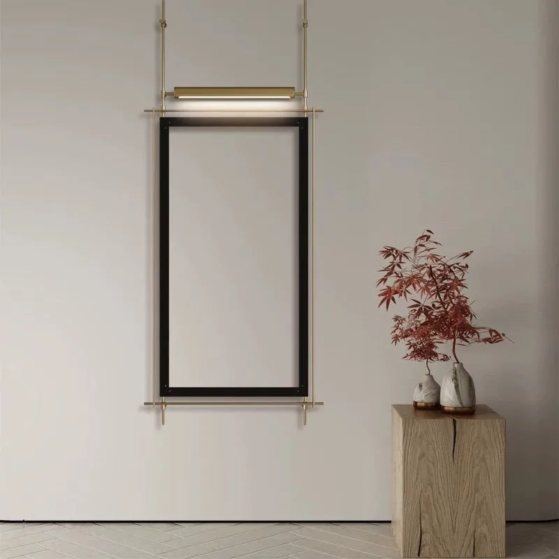 Decorative wall hanging hotel painting sales office metal pole entrance three-dimensional decorative painting background wall