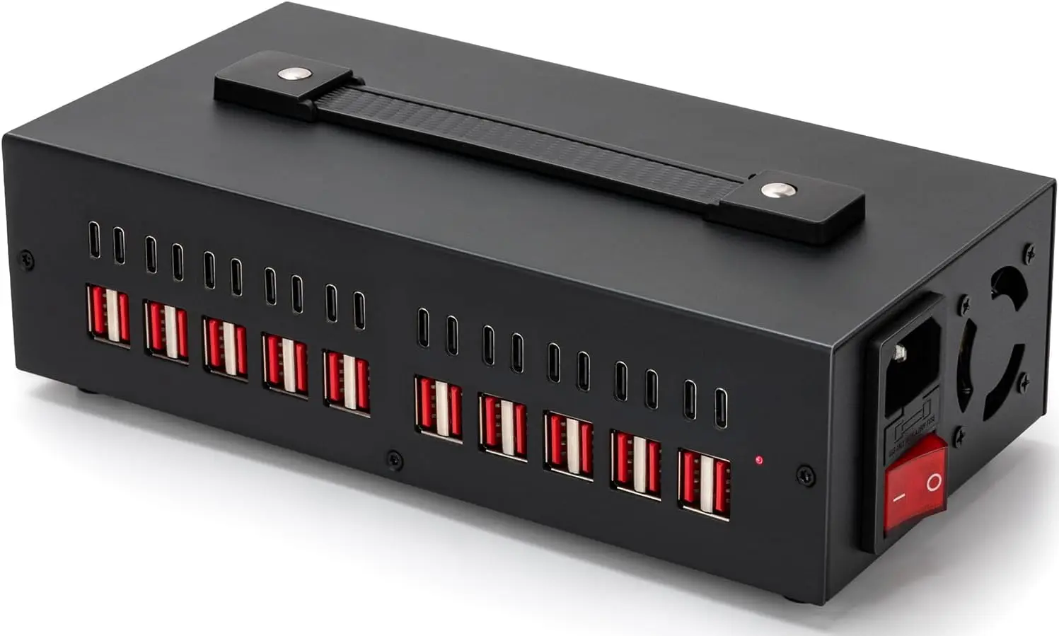 300W 40-Port USB Charging Station, 20 USB-A & 20 USB-C, Fast Charger for Multiple Devices