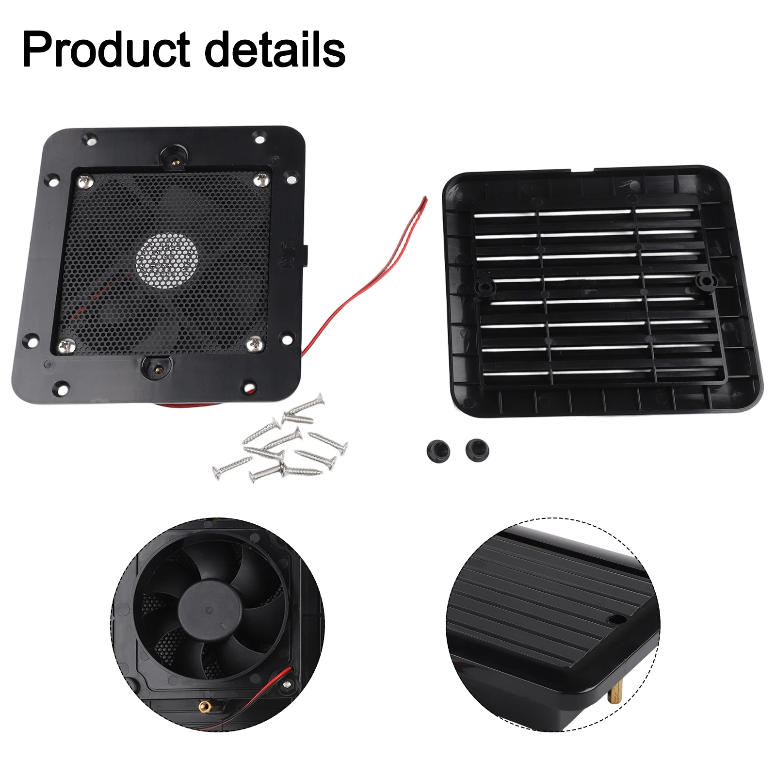 Camper Vent Fan Side Ventilation Fan Flexible Ventilation Usage Durability Against Elements Efficient Air Circulation