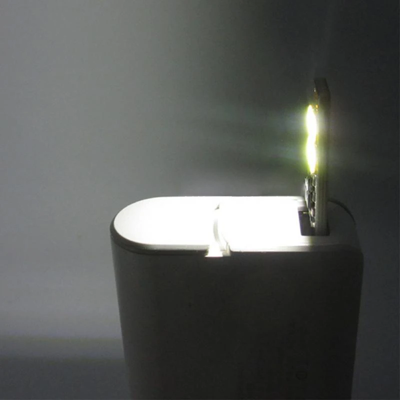 2pcs Super Mini USB LED Night Light Portable Mini Double Sided USB LED Light Touch Switch Car Interior Reading Warm White Lamp