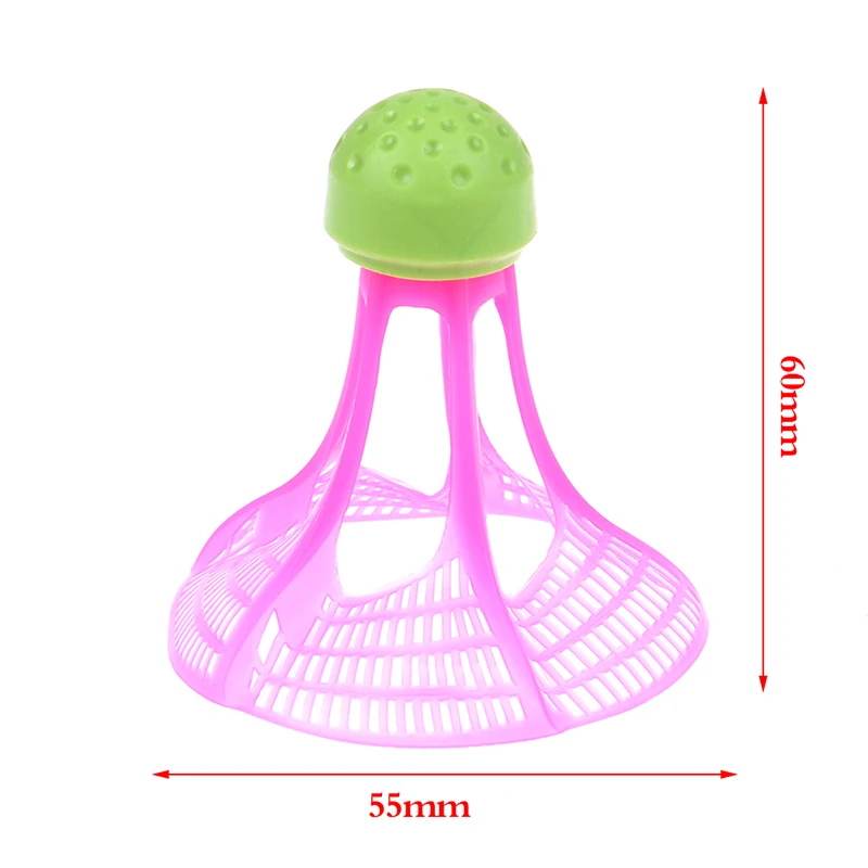 방풍 나일론 배드민턴 플라스틱 공, 야외 방풍 공, 나일론 셔틀콕, 안정적인 저항 스포츠 훈련 공, 3 개
