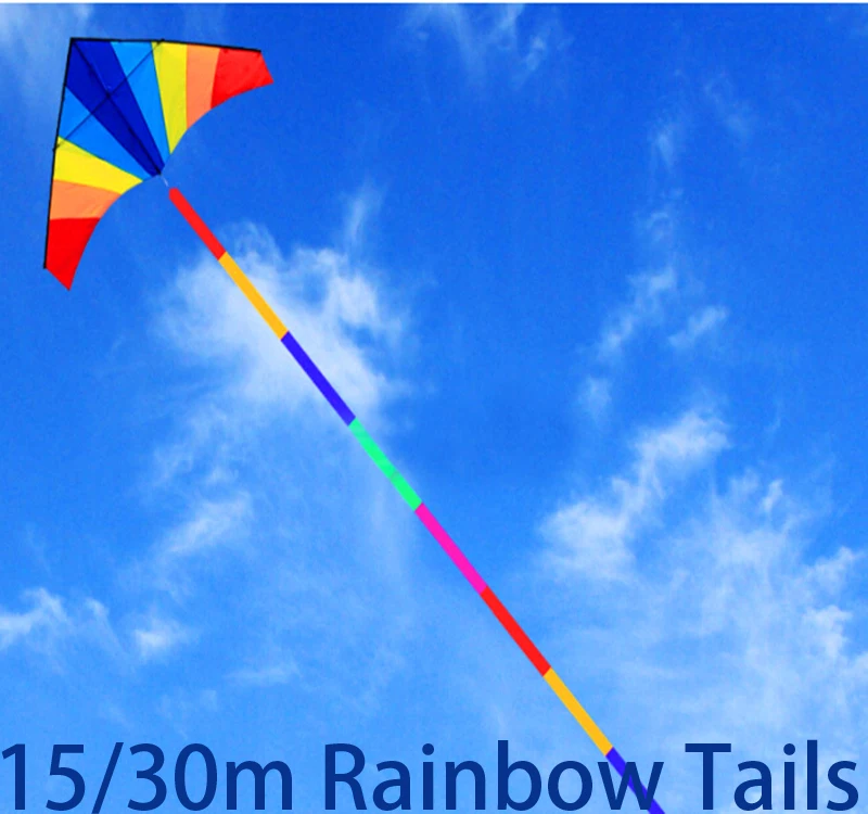 free shipping large kite tails colors kite windsocks outdoor toys drachen steigen pipa linha chilena cerf volant professionnel