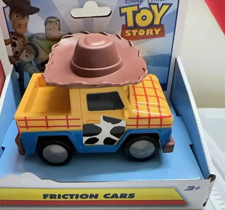 Disney Toy Story Buzz Lightyear Woody Jessie Rex Alien modelo de dibujos animados inercial Pull-back coche de rueda libre colección de juguetes regalo para niños