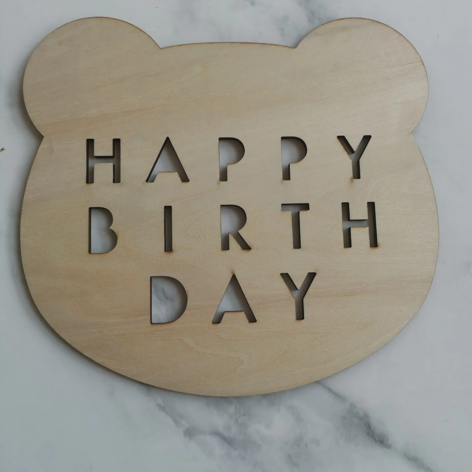 1pcs Wooden Happy Birthday plate birthday party decorations irthday Photography Photo Props  birthday party Decoration