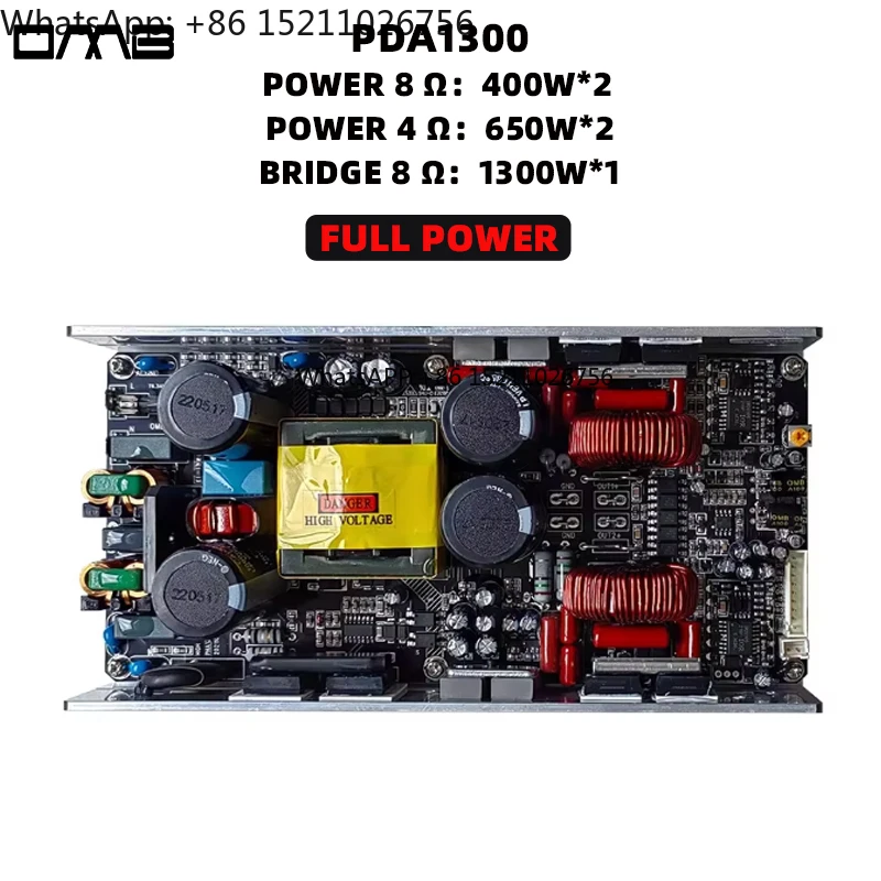 PDA1300 Hot Selling Products 2025 Convenient Development Products Class D 2 Channels 650 Watts Amplifier Module 400w
