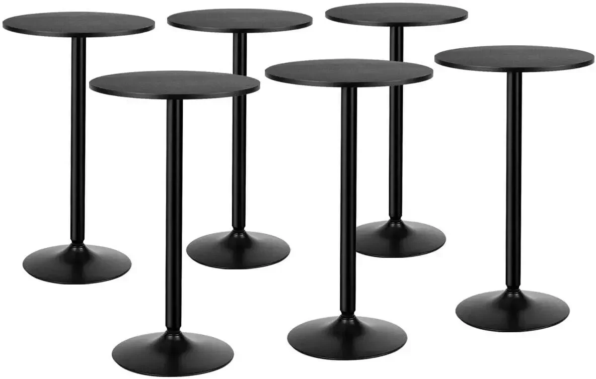 

24-Inch Pub & Bar Table 40-Inch Height Modern Style Round Top Standing Circular Cocktail Table Suitable for Living Room, Kitchen