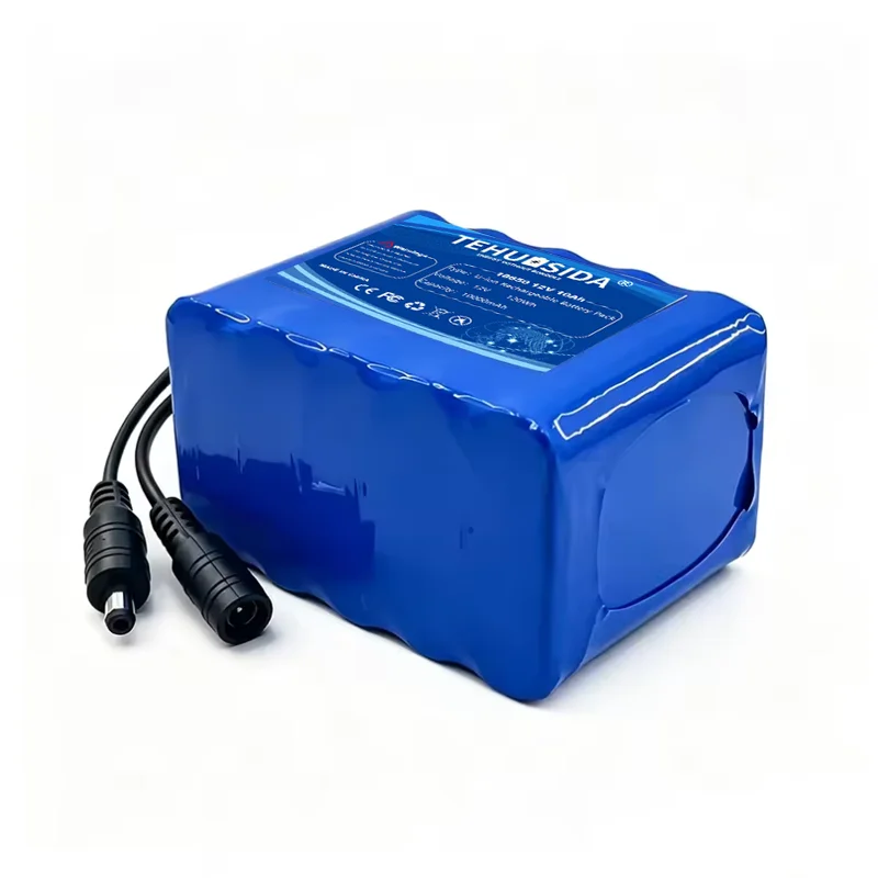 12V10000mAh 18650-3S5P Li-ion Rechargeable Battery Pack with Built-in BMS Can Be Used for 12V DIY Devices