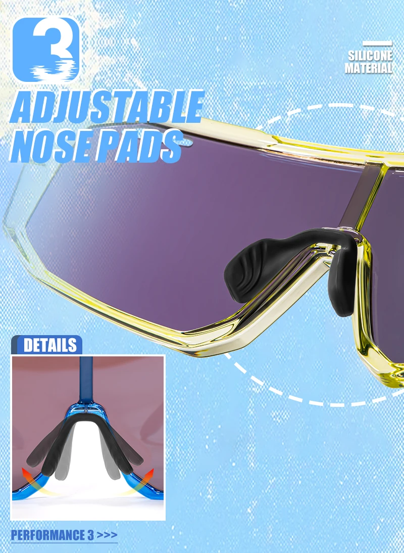 Kapvoe Kinder Polarisierte Fahrrad-Sonnenbrille Outdoor-Sportbrille Wanderbrille Jungen Mädchen UV400 Modische Fahrrad-Schutzbrille – Detail 8