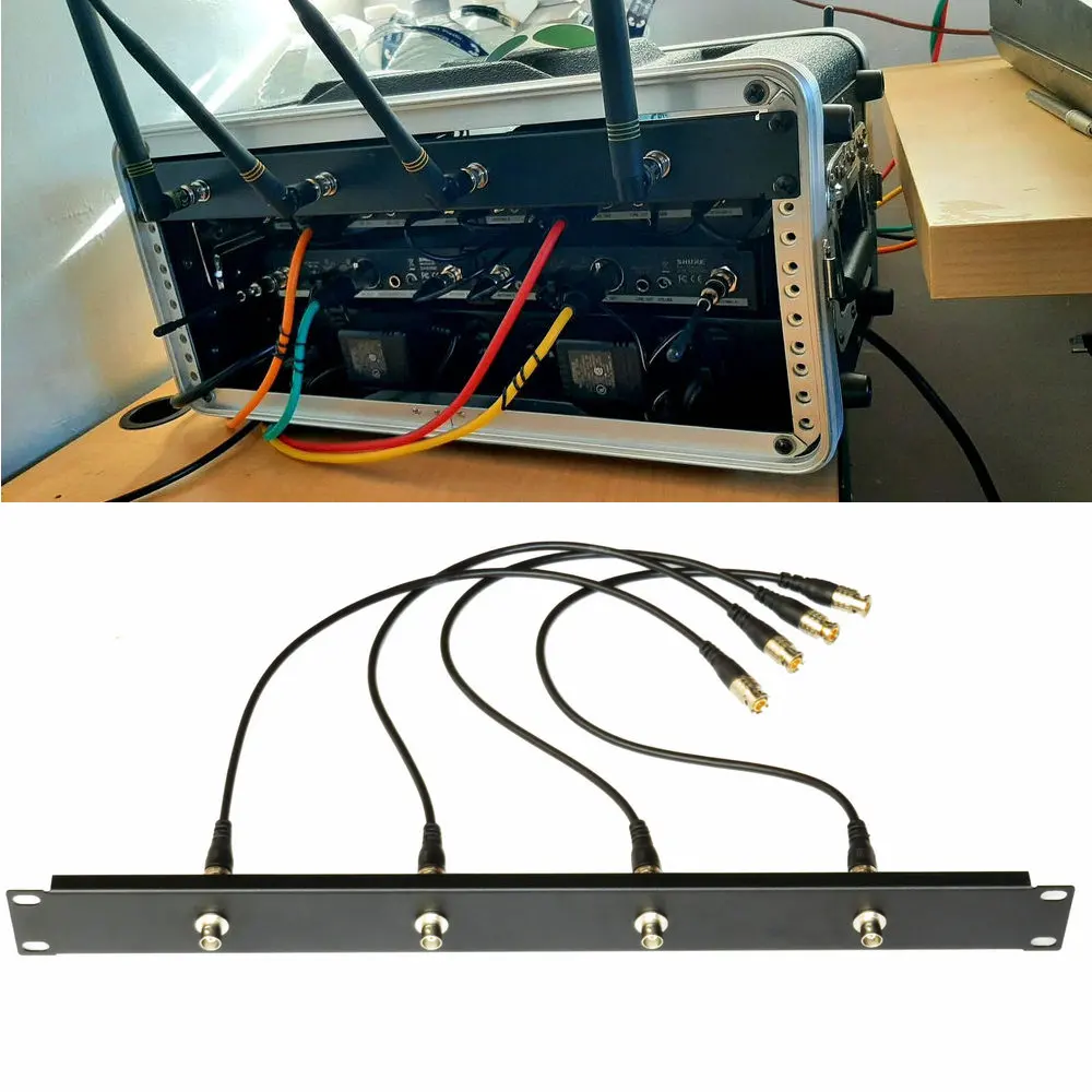 Front Mount Antenna Kit for Sennheiser with (4) 20 Inch 50 Ohm BNC Cables FMP420/ Compatible Shure UA440