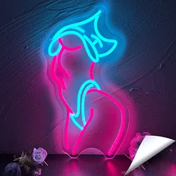 Sexy Neon Sign Pink LED Neon Light for Bedroom Living Bar Club Game Room Party Wall Decor Gift for Family Friends Birthday