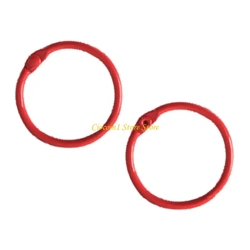 A3PC 20 Pcs Metal Loose Rings 25mm Bookbinding Rings Fácil usar para Notebooks