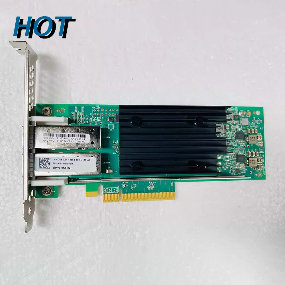 

NIC For QLGC 32Gb dual-port HBA Fiber card FC storage card 0K6M2F QLE2772-DELL