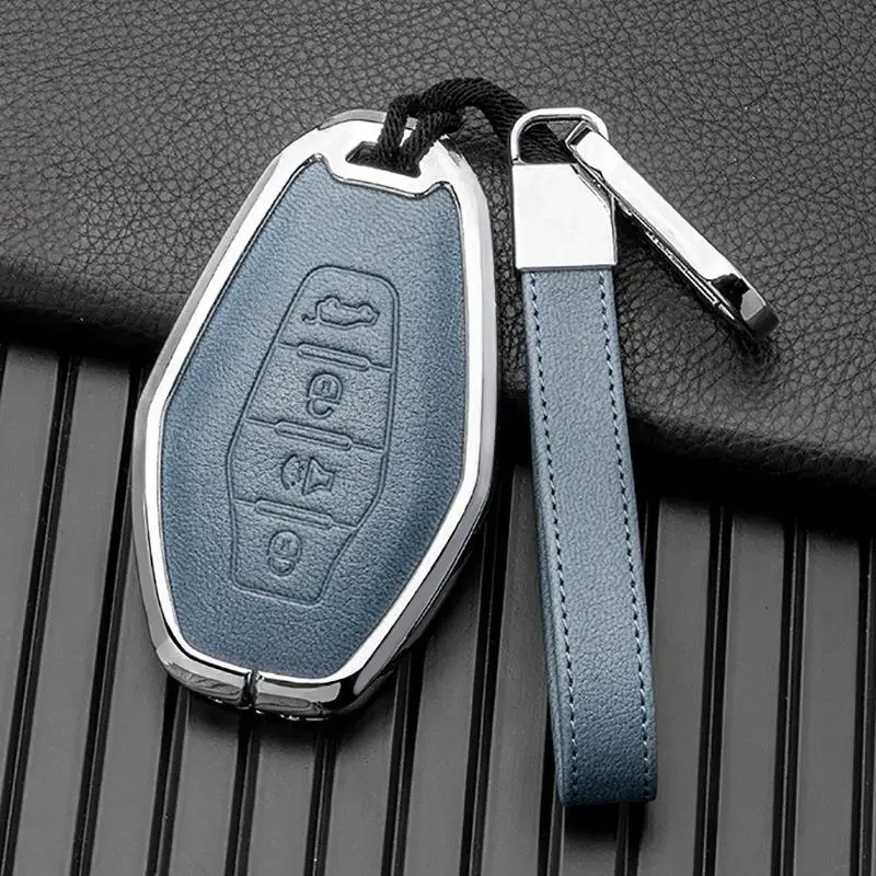 1pc Alloy Car Smart Remote Key Case Cover Protector Shell For Chery Jetour X70 X70plus X70m X90plus X95pro Keychain Accessories