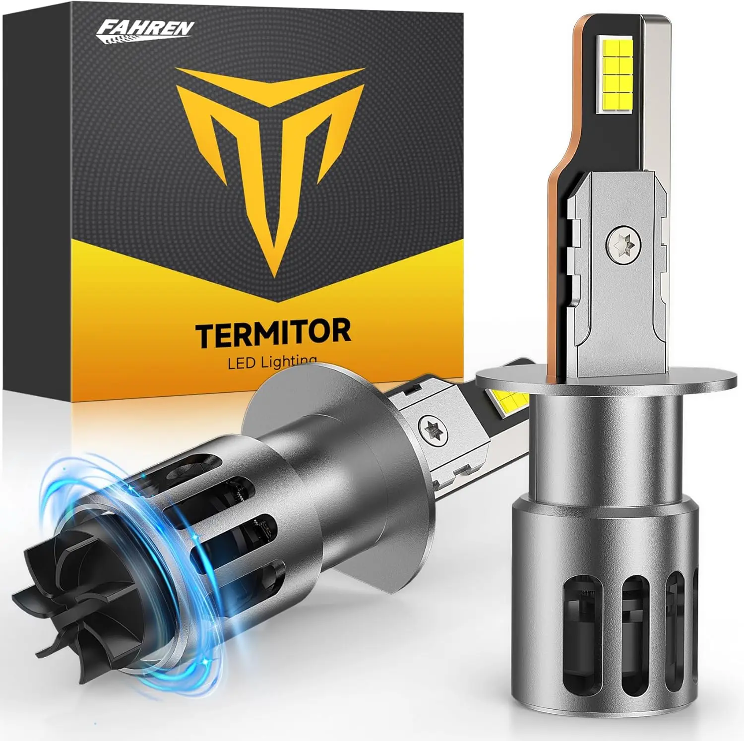 

Светодиодные лампочки H1, с 16 чипами CSP, настоящий галогенный размер 1:1, белый 6500K, готовые противотуманные фары Canbus, упаковка из шт.