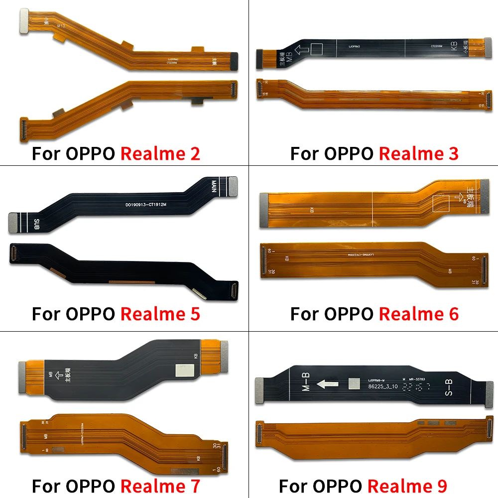 

Main Flex Cable For Oppo Realme 2 C1 3 5 6 7 7i 8i 9 9i 10 C25 C35 Connect Mainboard To LCD Screen Ribbon