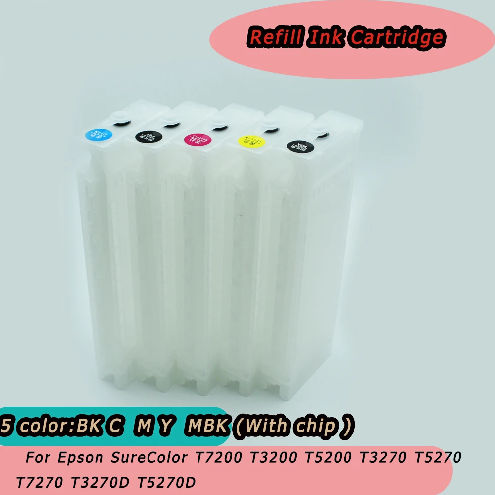 

T6941-T6945 700ML Refillable Ink Cartridge With Chip For Epson SureColor SC T3000 T5000 T7000 T3200 T5200 T7200 Printers