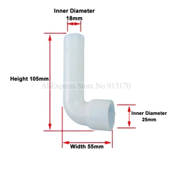 1 Piece L-Shaped Silicone Feeding Tube Fitting Of BQL Soft Ice Cream Machines Replacement Accessories