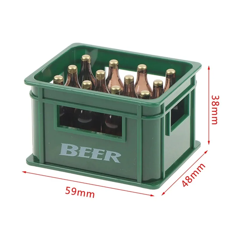 1:12 Puppenhaus Mini Bier Trinkflasche Bierbox Trinkbox Bar Küche Dekor Spielzeug