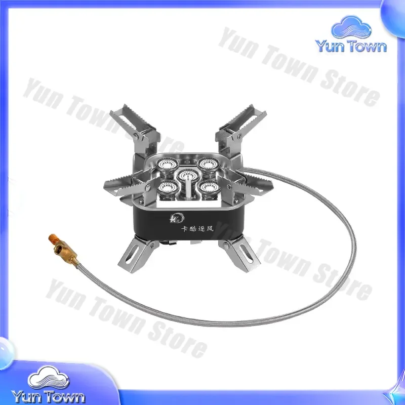 for Kaku Chasing the Wind Five-Star Fireplace Portable Windproof Gas Stove Head for Camping Outdoor Cooking Backpacking