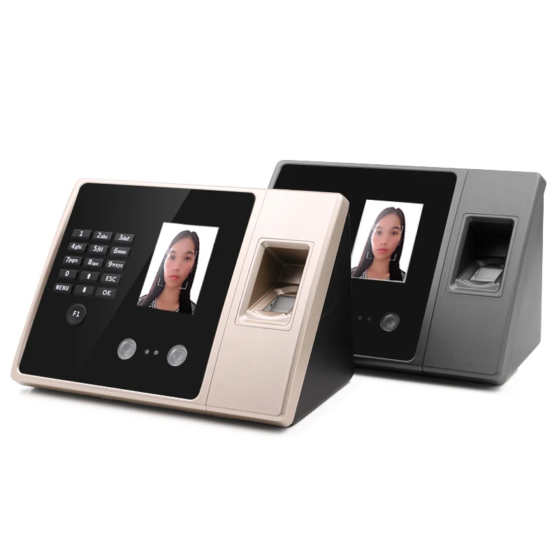 Relógios de tempo para pequenas empresas, máquina de entrada e saída de relógio para funcionários, máquina de atendimento de trabalho com reconhecimento facial e impressão digital