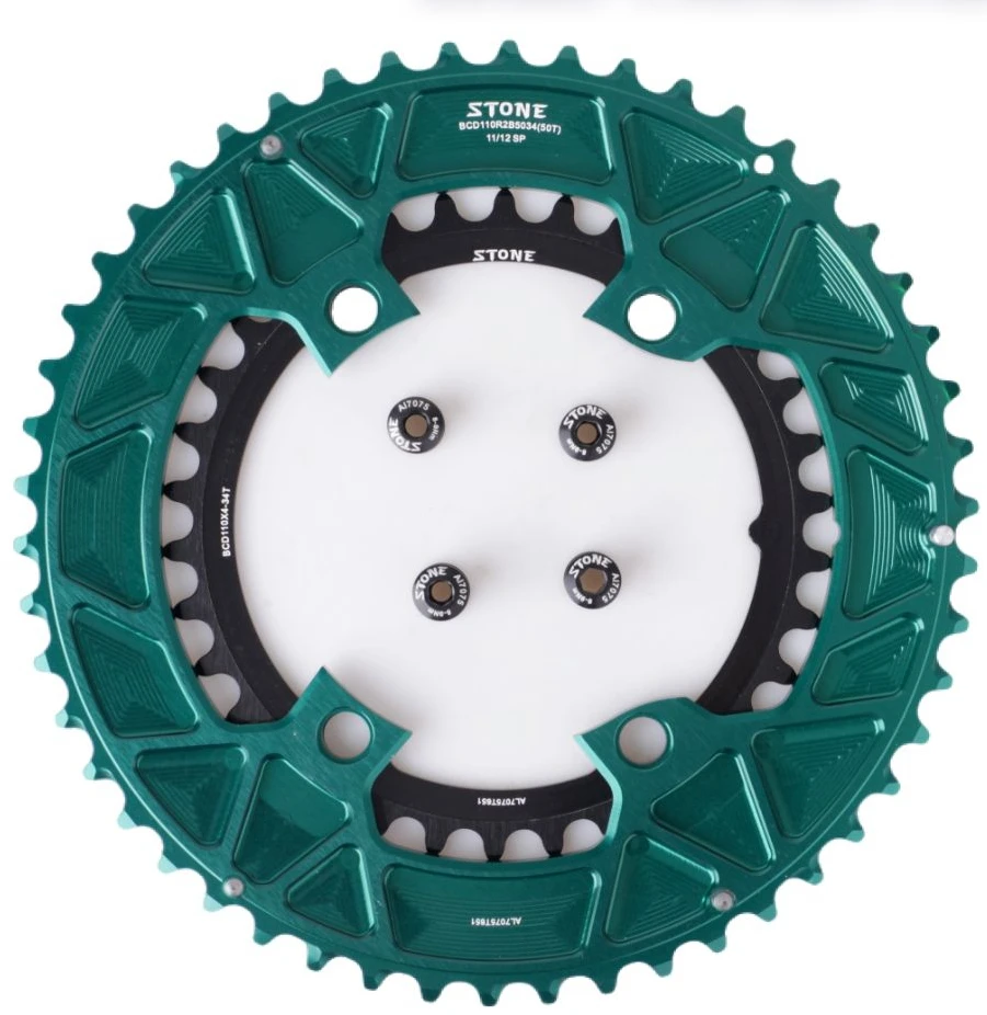 Corona Doppia Shimano 105 R7100 – 50-34T – 12 Velocità – Nuova Senza Bulloni - 3