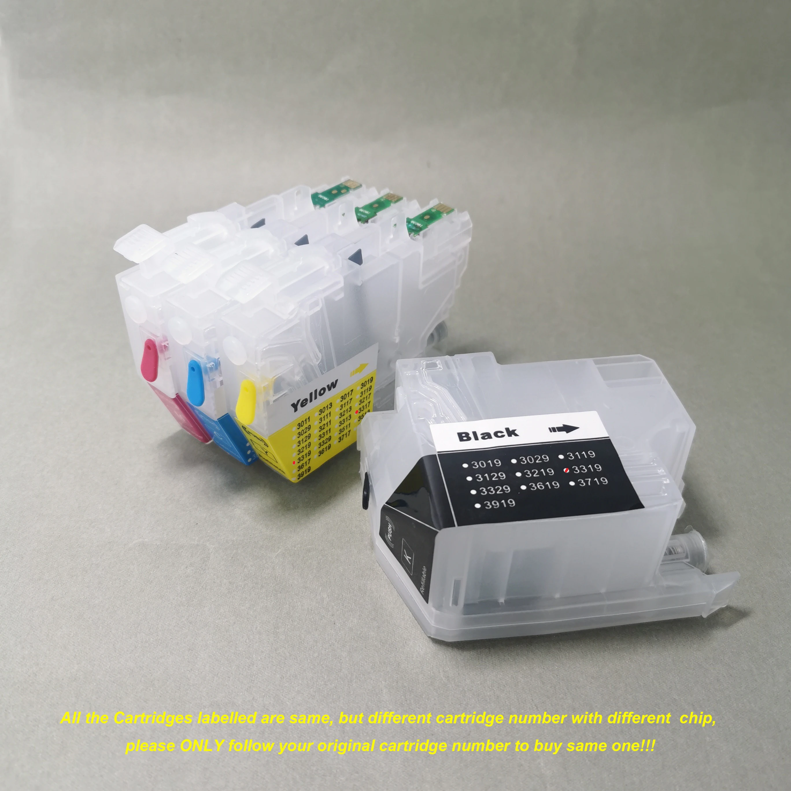 LC3319 LC3317 Empty Refillable Ink Cartridge for MFC-J5330DW MFC-J5335DW MFC-J5730DW MFC-J5930DW MFC-J6530DW MFC-J6930DW