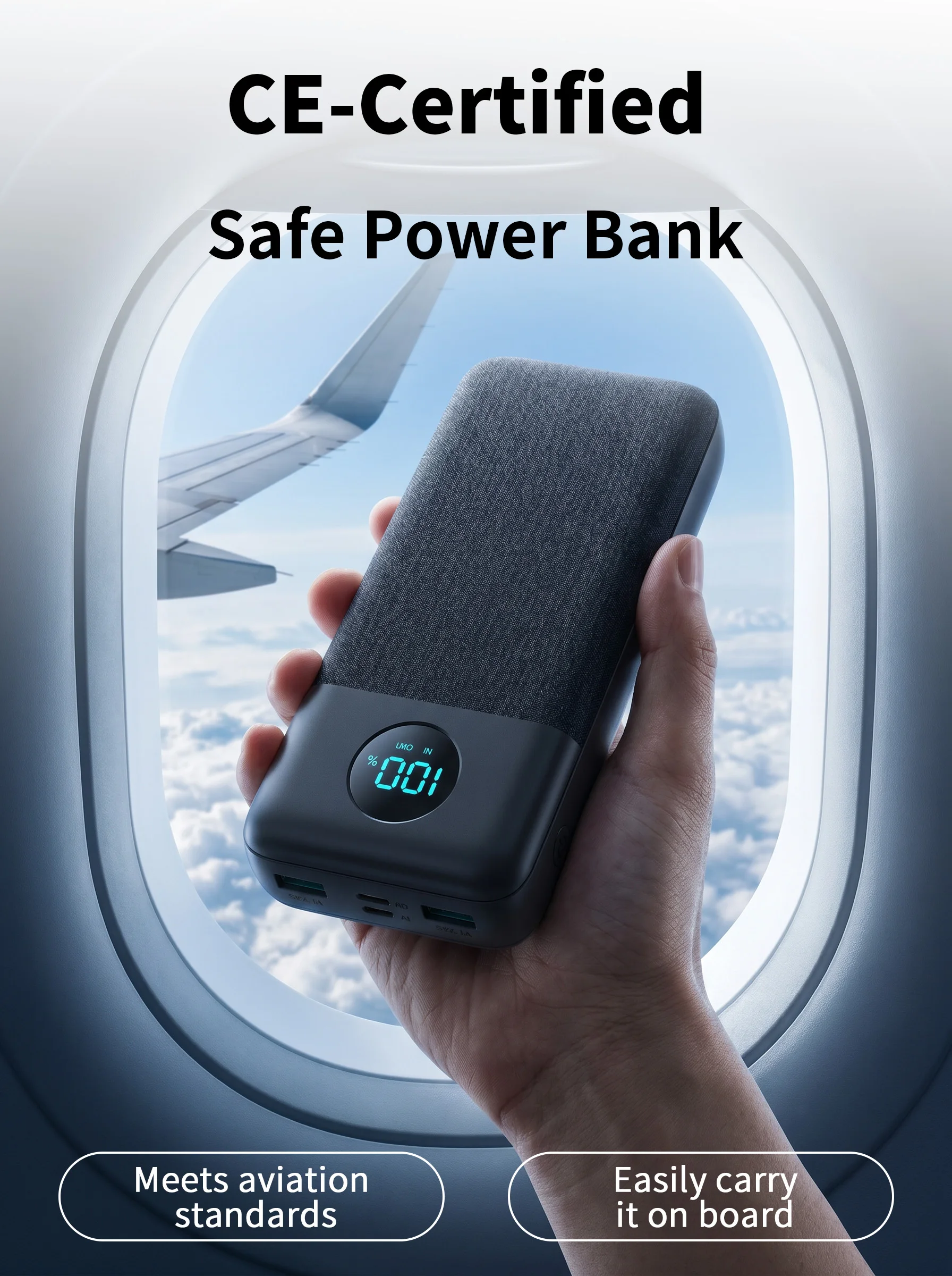 แบตเตอรี่สำรองความจุ 20000mAh  - Portable Charger 20000Mah บทวิจารณ์และราคา